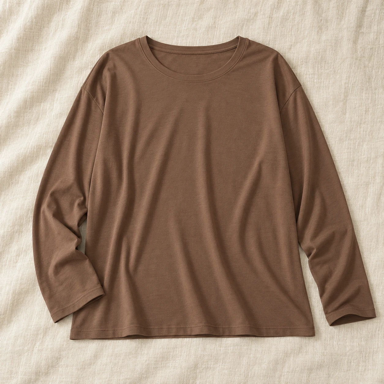 Hearth Long Sleeve Lounge Top in Cocoa