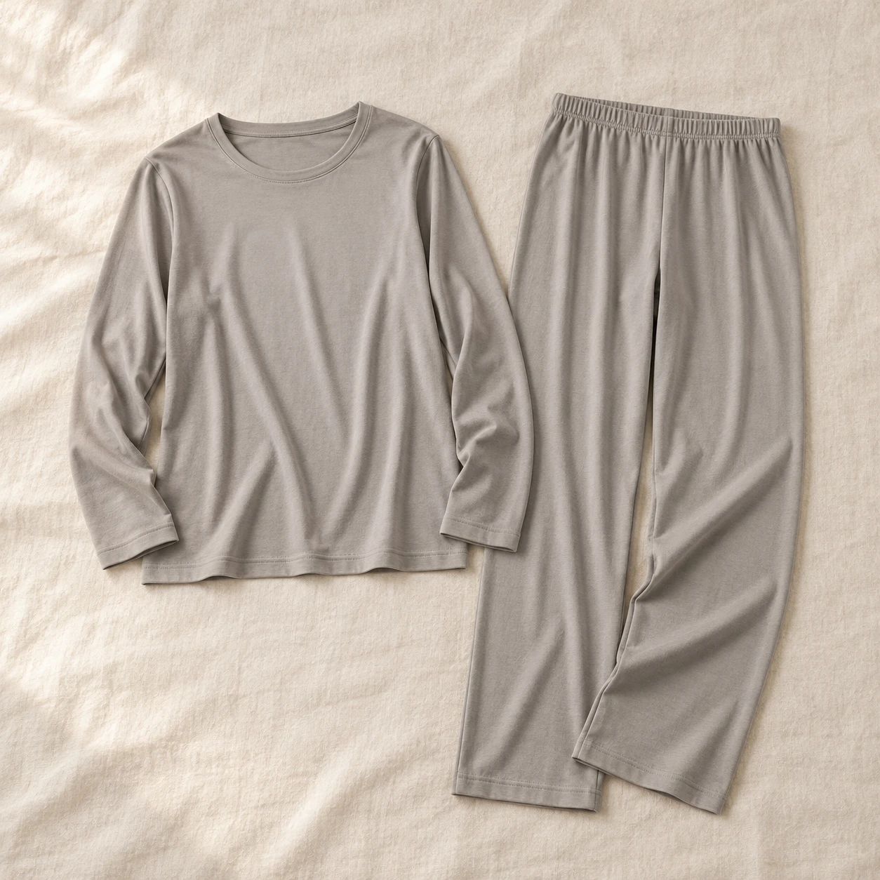 Quiet Hour Long Lounge Set in Warm Gray